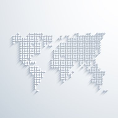 vektör modern sosyal ağ harita arka plan