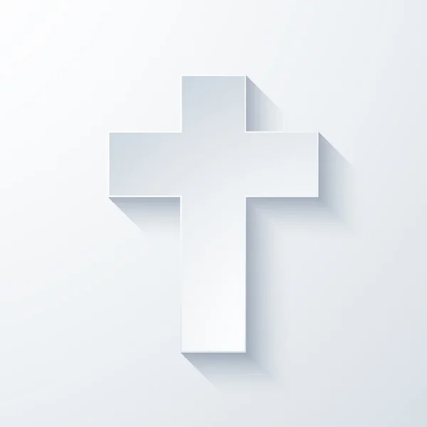 Vector icono de cruz religiosa moderna — Vector de stock