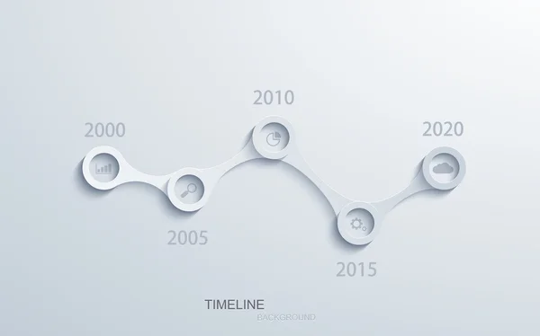 Vector modern timeline infographic. — Stock Vector