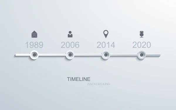 Vector modern timeline infographic. — Stock Vector