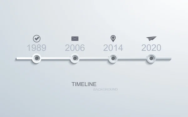 Vector modern timeline infographic. — Stock Vector