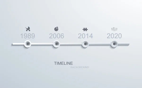 Wektora infographic nowoczesne oś czasu. — Wektor stockowy