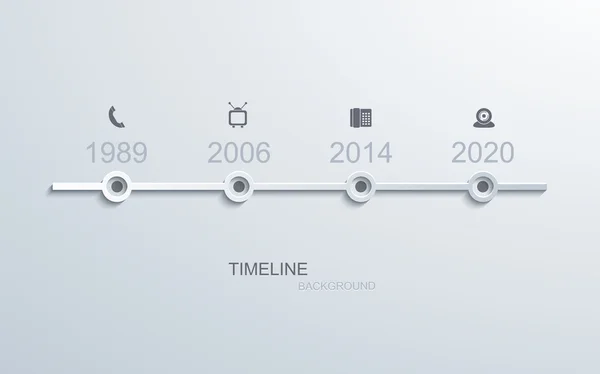 Infographie vectorielle chronologique moderne . — Image vectorielle