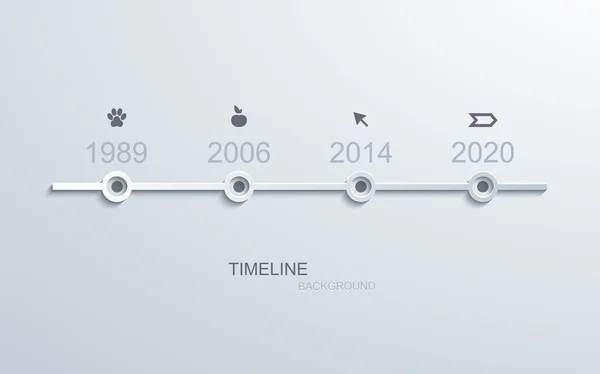 Infographie vectorielle chronologique moderne . — Image vectorielle