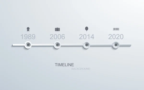 Vektor moderne Timeline-Infografik. — Stockvektor