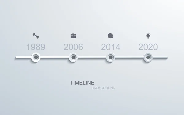 Vector modern timeline infographic. — Stock Vector