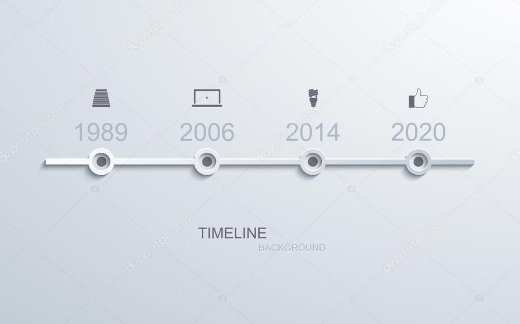 Vector modern timeline infographic.
