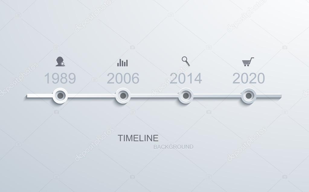 Vector modern timeline infographic.