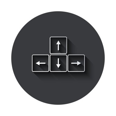 Vektör modern gri daire simgesi