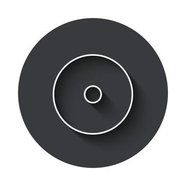 Vektör modern gri daire simgesi