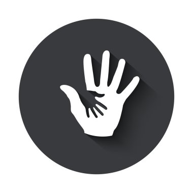 Vektör modern gri daire simgesi