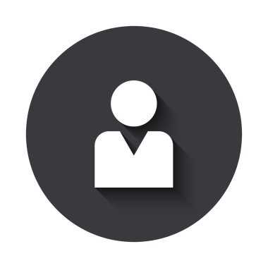 Vektör modern gri daire simgesi