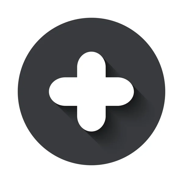 Vector moderno icono círculo gris — Vector de stock