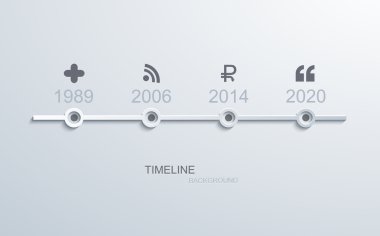 Modern zaman çizelgesi Infographic vektör.