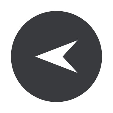 Vektör modern gri daire simgesi