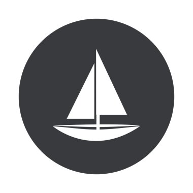 Vektör modern gri daire simgesi