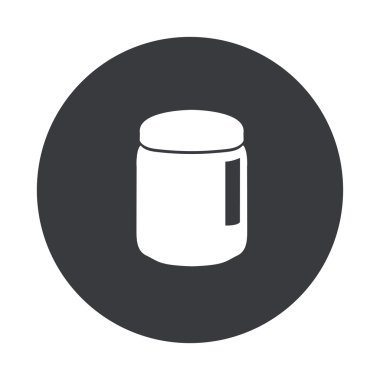 Vektör modern gri daire simgesi