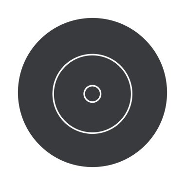 Vektör modern gri daire simgesi