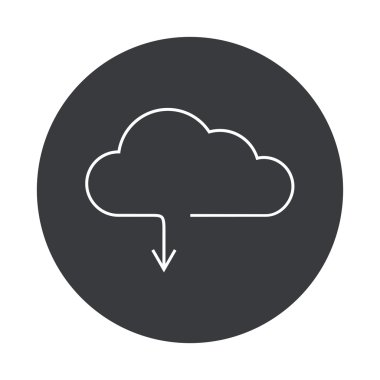 Vektör modern gri daire simgesi