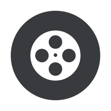 Vektör modern gri daire simgesi