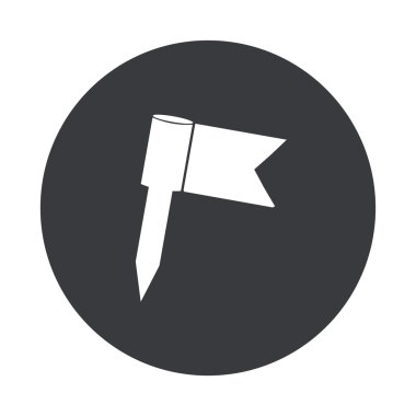 Vektör modern gri daire simgesi