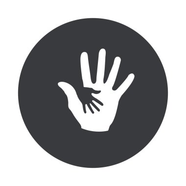 Vektör modern gri daire simgesi