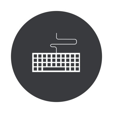 Vektör modern gri daire simgesi