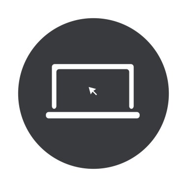 Vektör modern gri daire simgesi