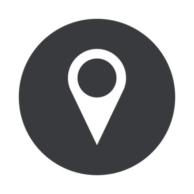 Vektör modern gri daire simgesi