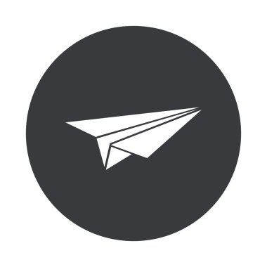 Vektör modern gri daire simgesi