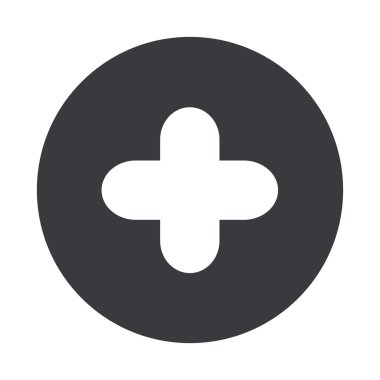 Vektör modern gri daire simgesi