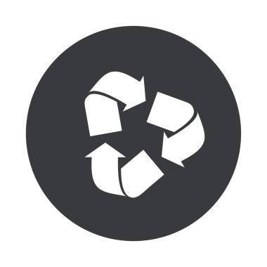 Vektör modern gri daire simgesi