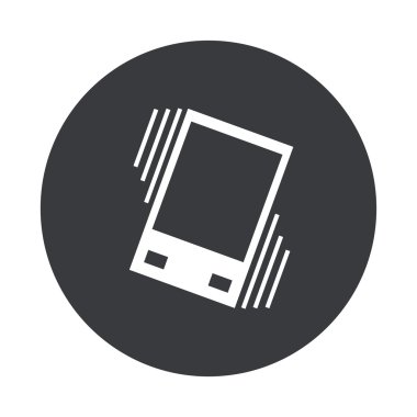 Vektör modern gri daire simgesi