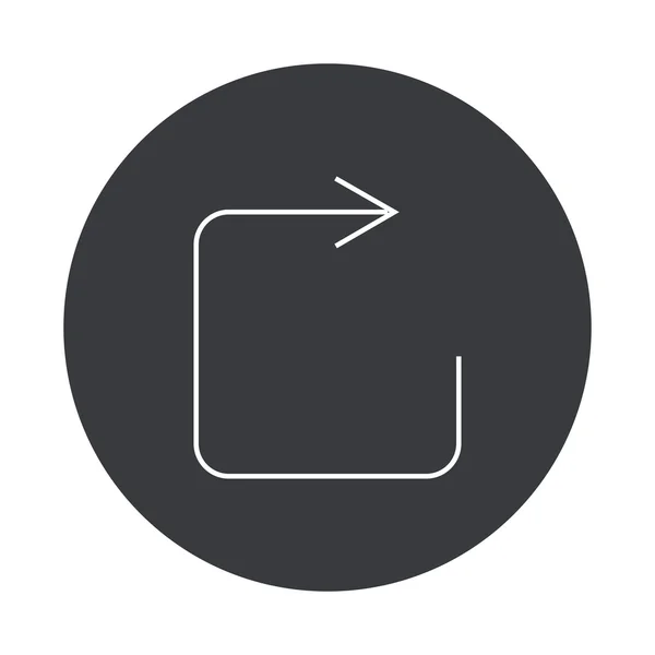 Vector moderno icono círculo gris — Archivo Imágenes Vectoriales