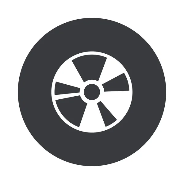 Vettoriale icona cerchio grigio moderno — Vettoriale Stock