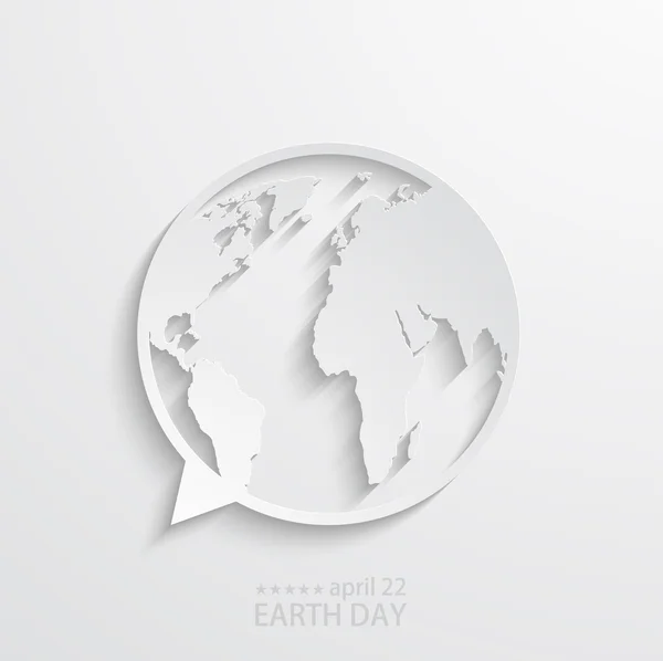 Vector moderna 22 april jordens dag bakgrund. — Stock vektor