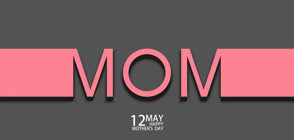 Vecteur moderne 12 mai fond de la fête des mères . — Image vectorielle