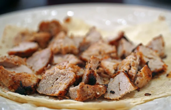 Läckra kött kebab — Stockfoto