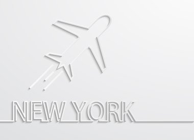 Vektör modern new york sermaye arka plan.