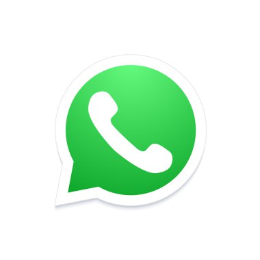 Vector modern phone icon in bubble speech  clipart