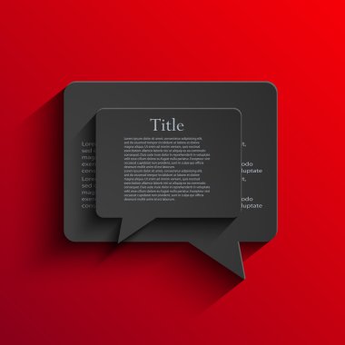 vektör modern siyah kabarcık konuşma. 