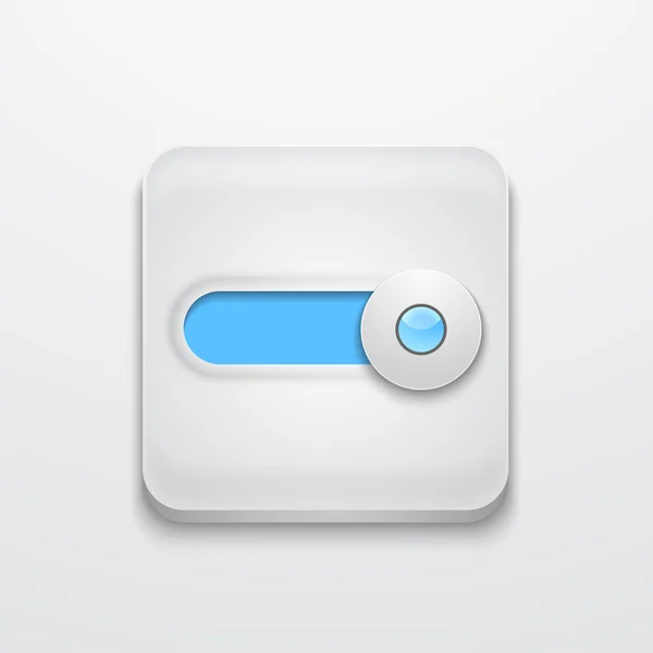 Vector modern app icon on gray — Stock Vector