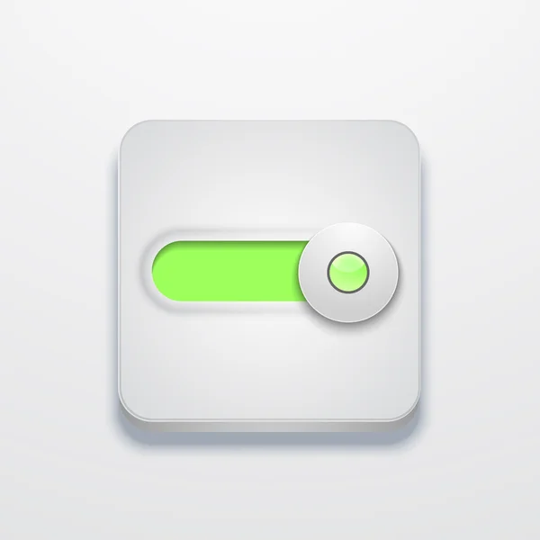 Vector modern app icon on gray — ストックベクタ