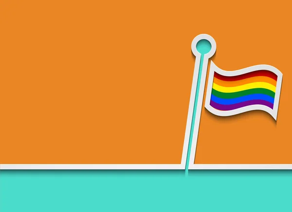 Vector modern lgbt flag background. — Stock Vector