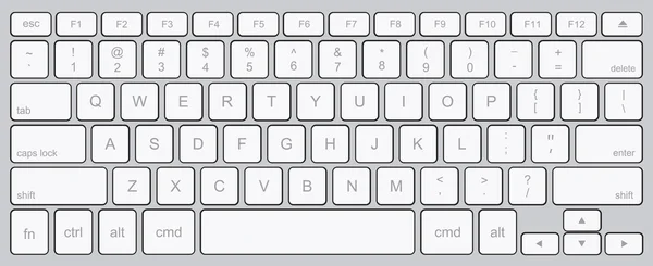 Vetor moderno computador teclado fundo —  Vetores de Stock