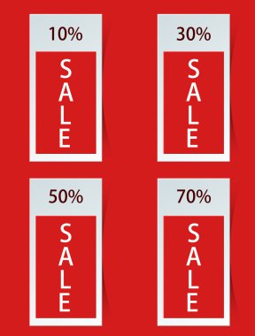 Vektör modern Satılık indirim set