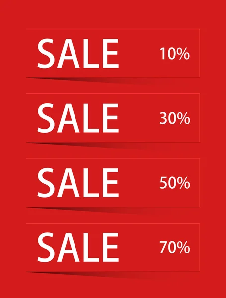 Vector modern sale discount set — Stock Vector