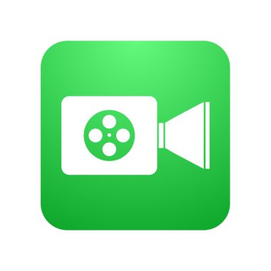 vektör modern video kamera simgesi Beyaz