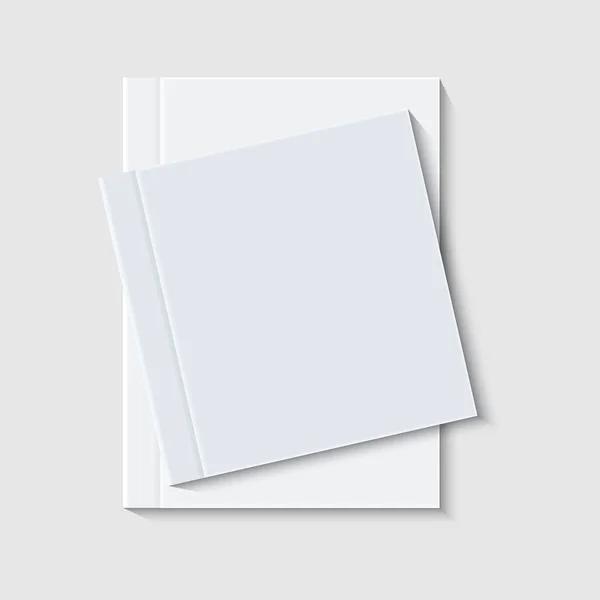 Vektör modern kitap veya beyaz broşür — Stok Vektör