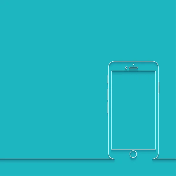 Moderní smartphone vektorové na modré — Stockový vektor